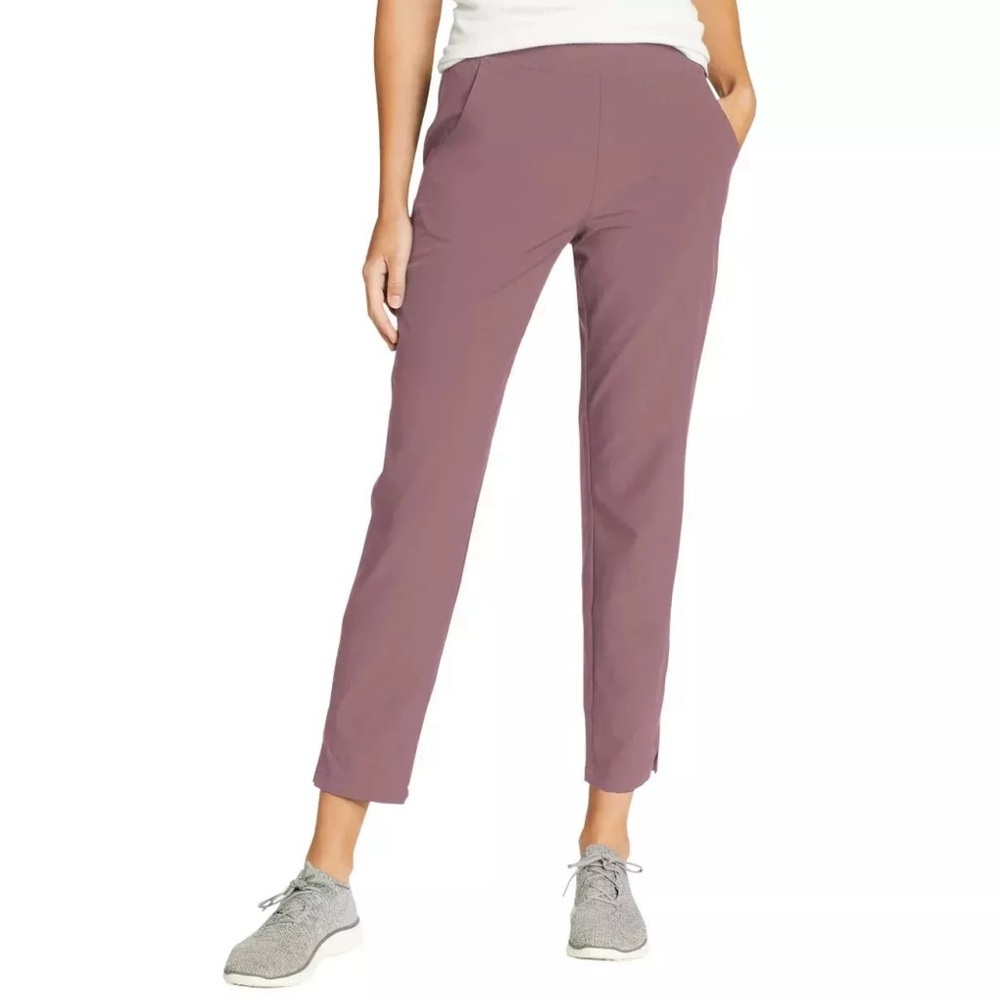 Eddie Bauer Women's Lightweight UPF 50+ Traveler Ankle Pants Pink XL NWT